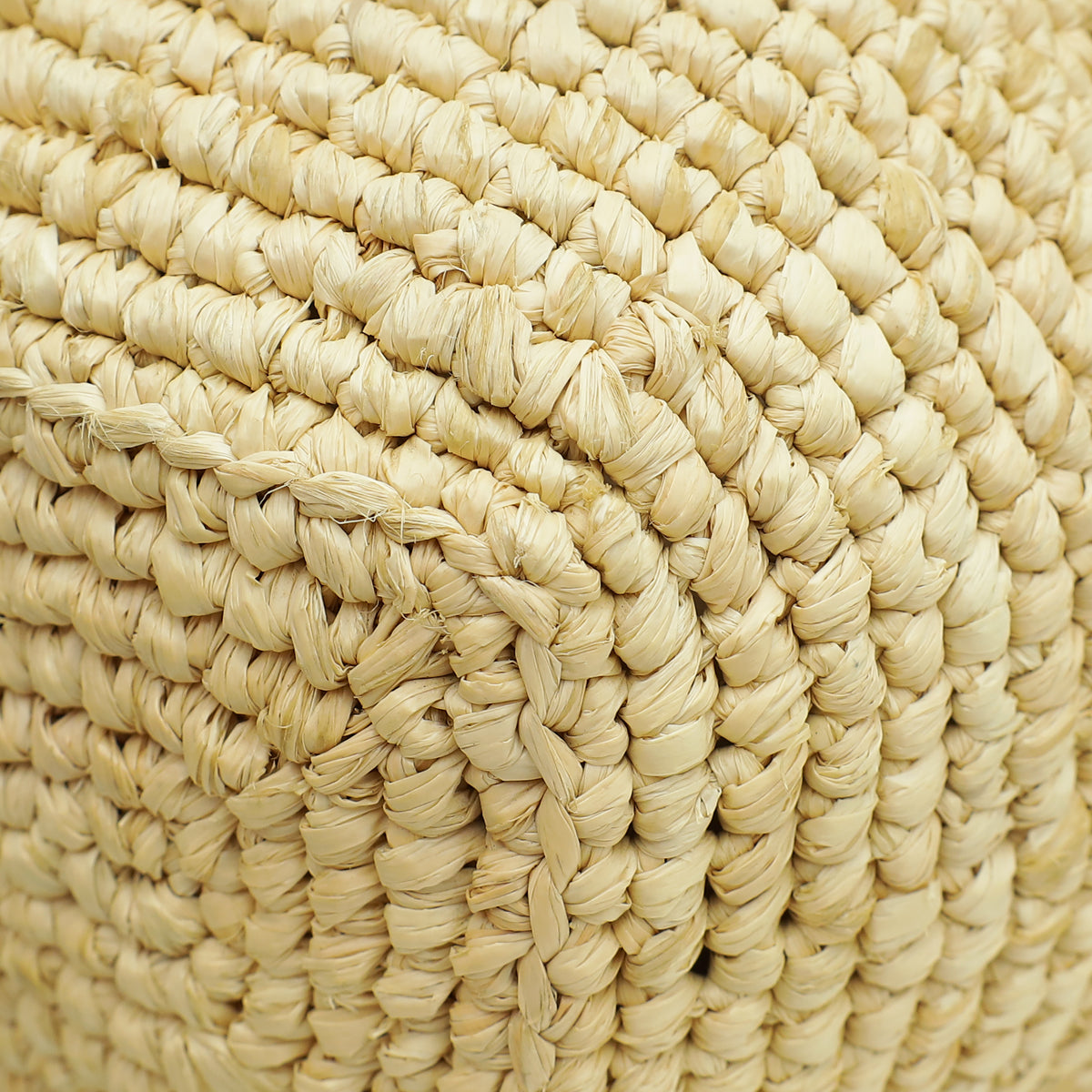YSL Bicolor Icare Raffia Maxi Shopping Tote Bag