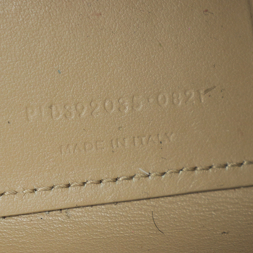YSL Beige Croc Embossed Sac De Jour Nano Bag