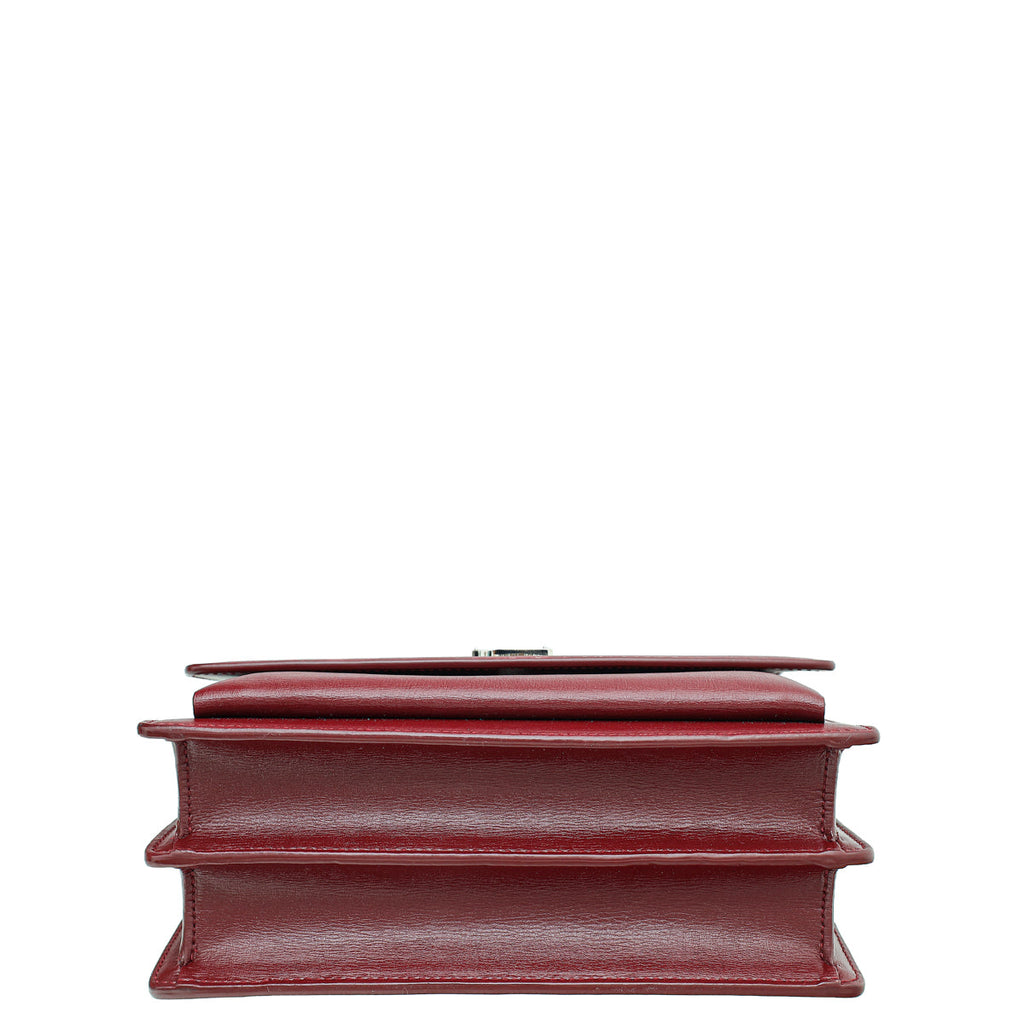 YSL Burgundy Sunset Medium Bag