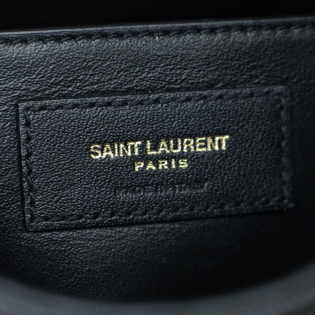 YSL Black Vicky Medium Chain Bag