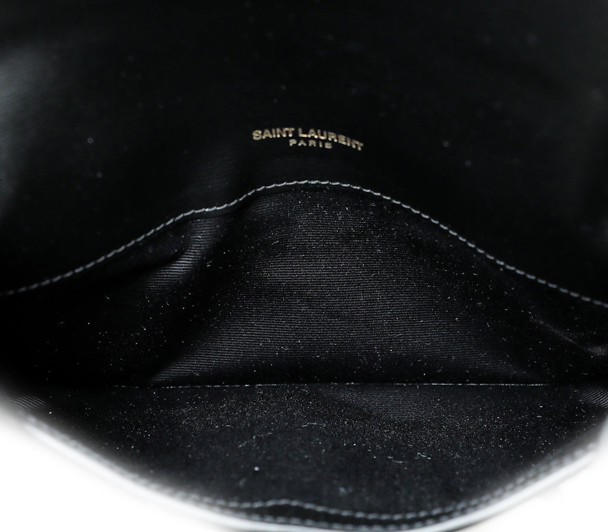 YSL Black Monogram Chain Crossbody Phone Holder