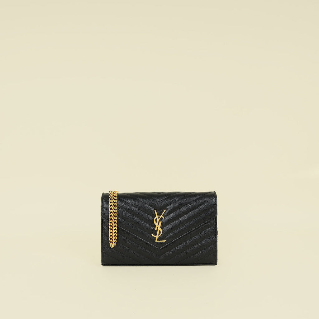 YSL BLack Cassandre Wallet on Chain