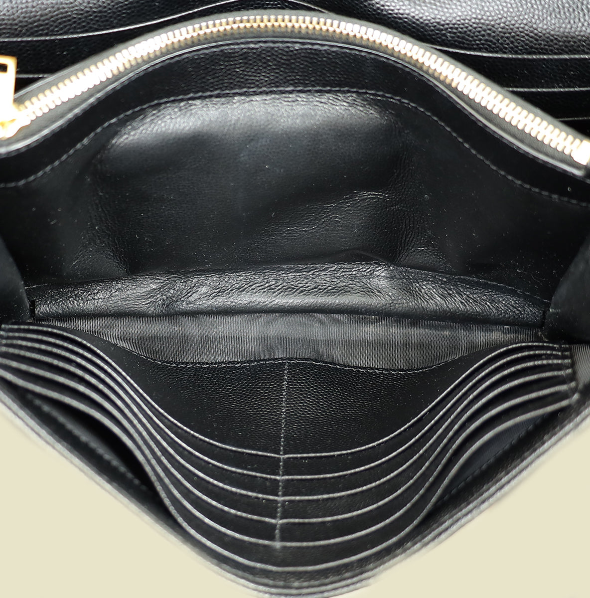 YSL BLack Cassandre Wallet on Chain