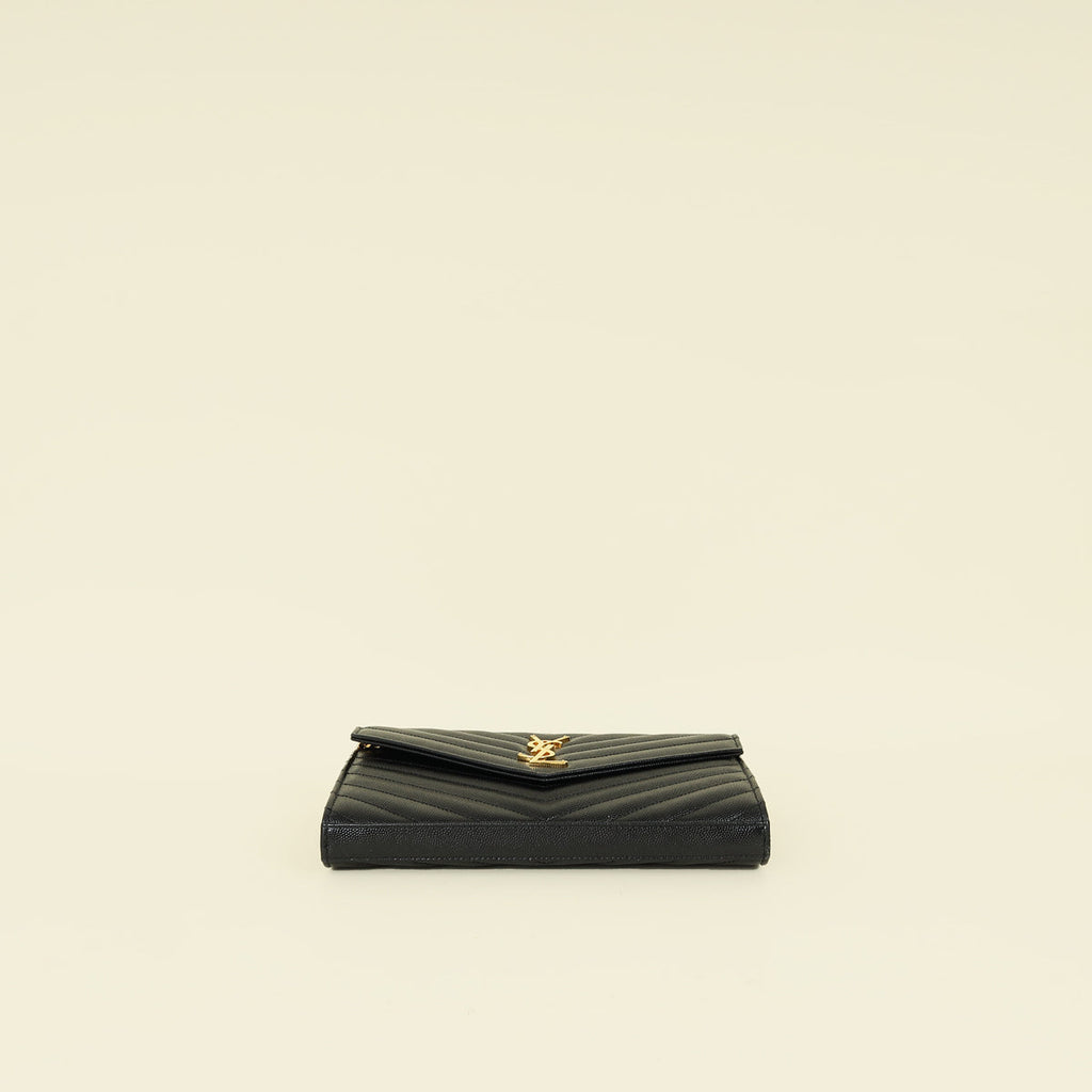 YSL BLack Cassandre Wallet on Chain