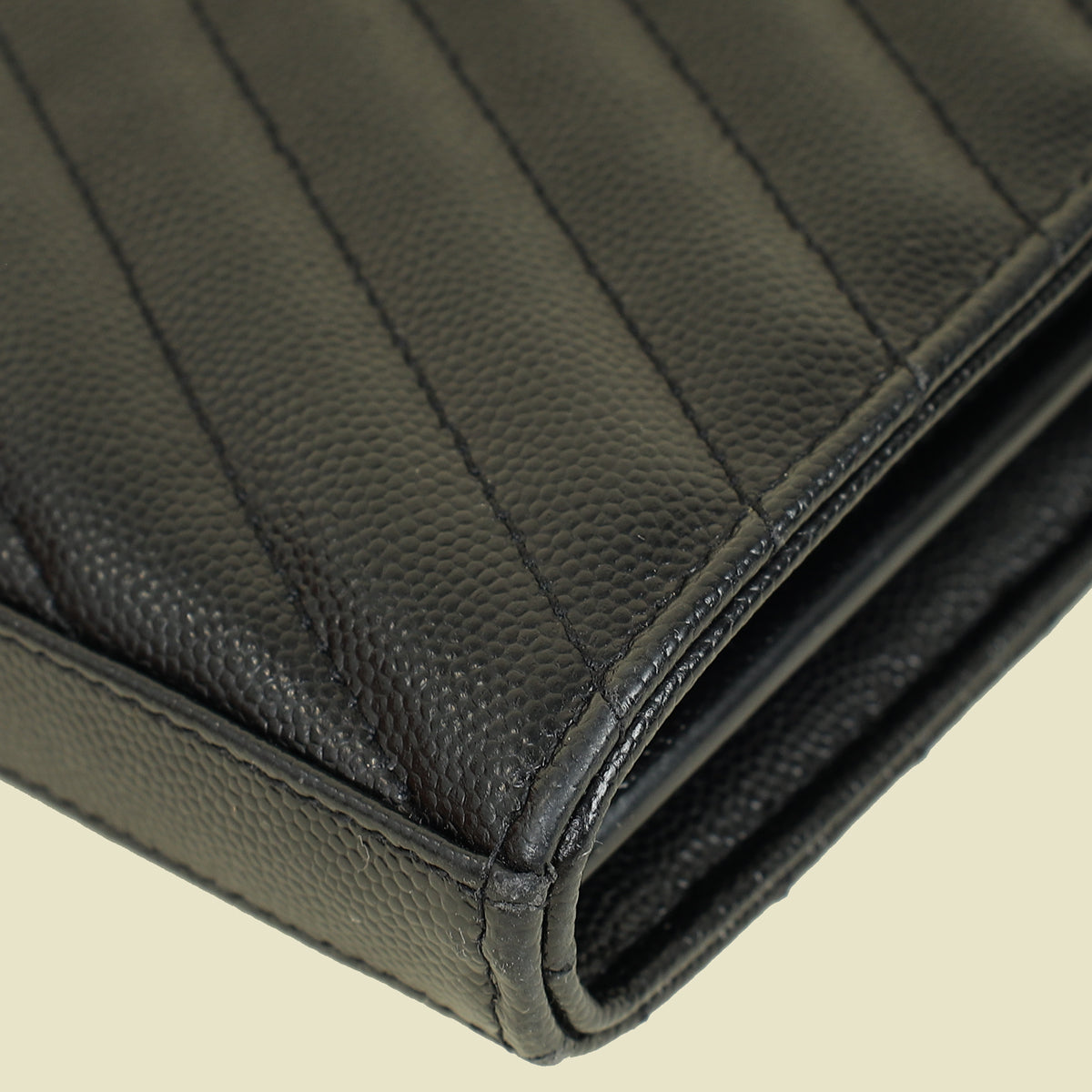 YSL BLack Cassandre Wallet on Chain