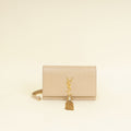 YSL Beige Kate Tassel Chain Wallet