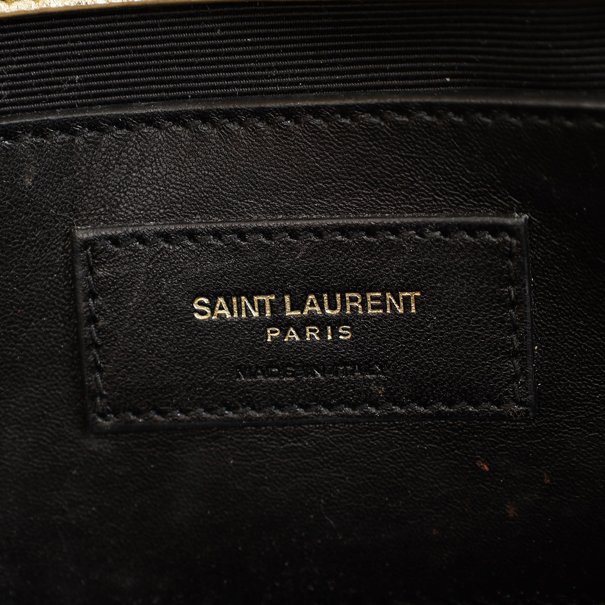 YSL Metallic Gold Kate Tassel Medium Chain Bag