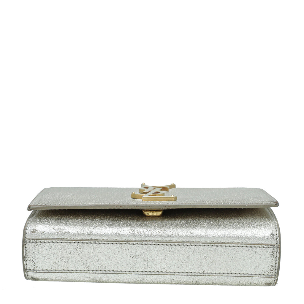 YSL Champagne Monogram Kate Chain Mini Bag