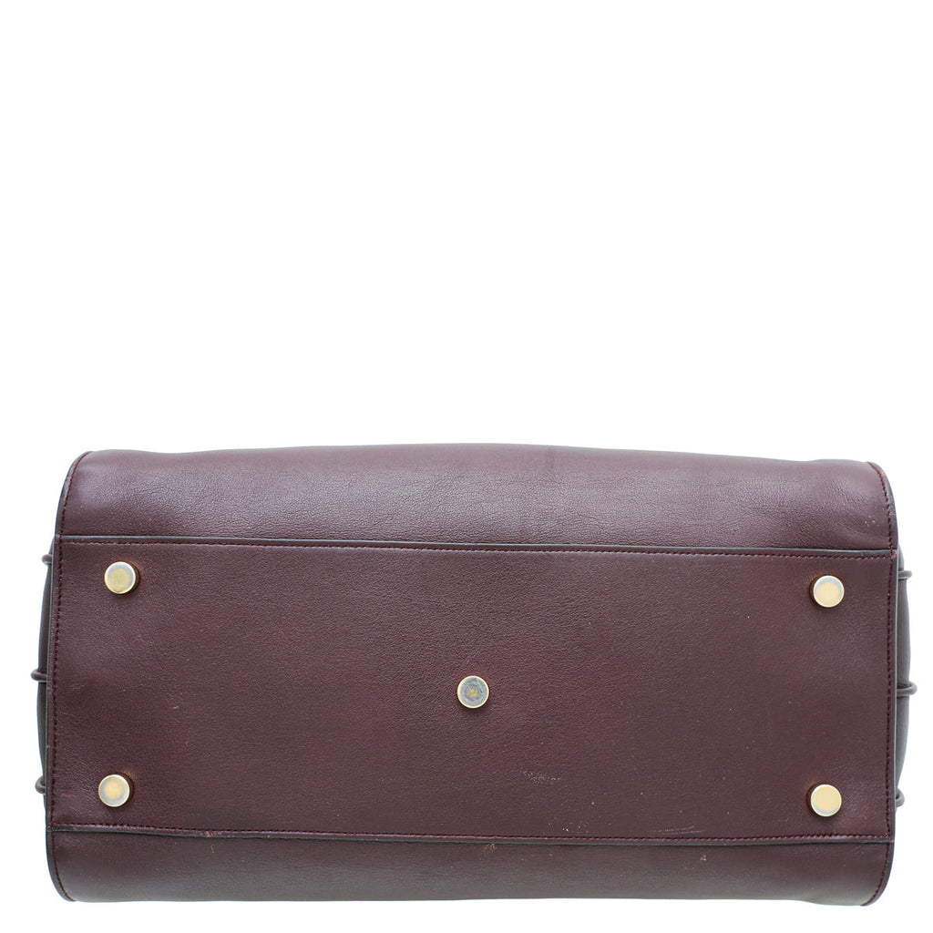 YSL Burgundy Sac De Jour Small Bag