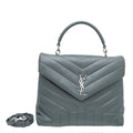YSL Grey LouLou Medium Satchel Bag