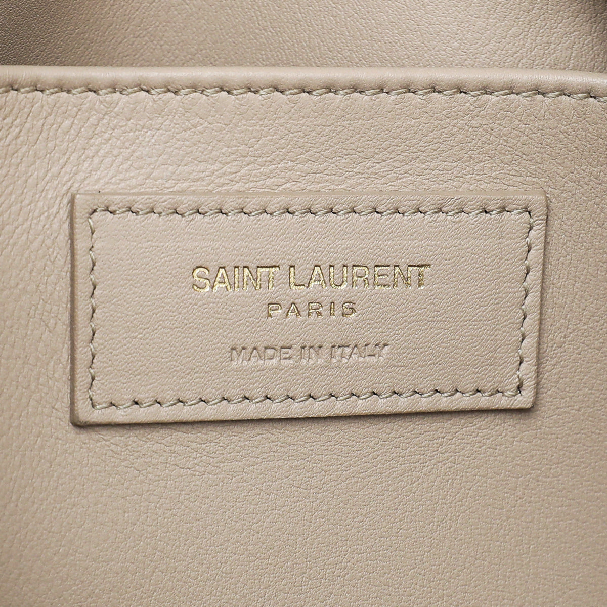 YSL Beige Monogram Cabas Baby Tote Bag