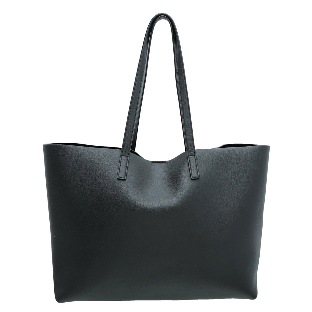 YSL Black E/W Supple Shopping Bag