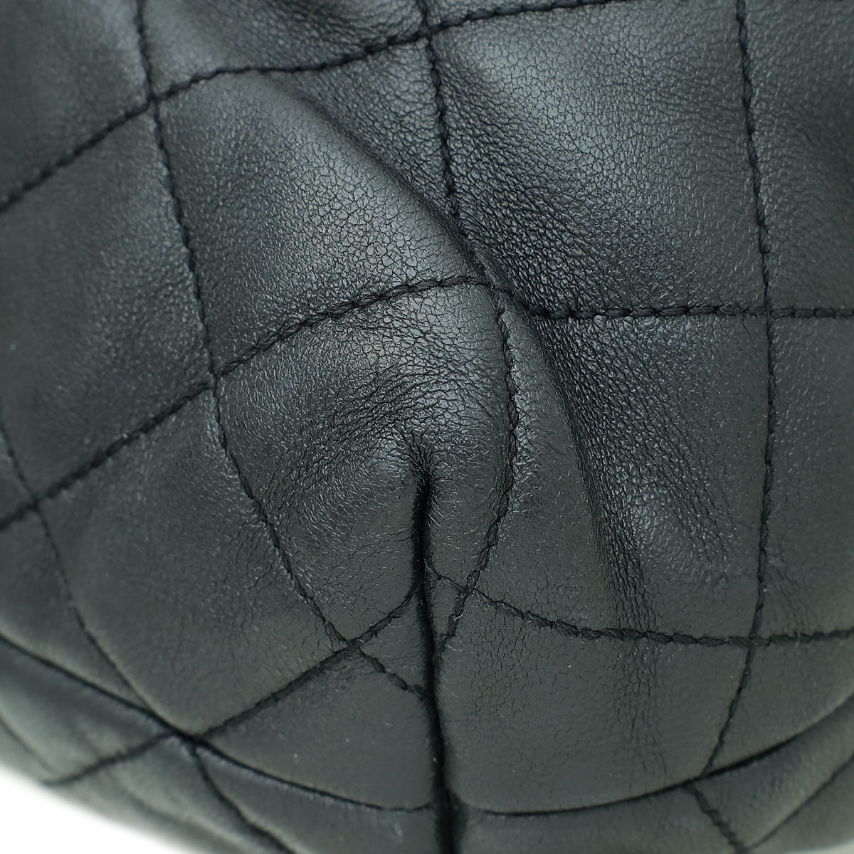 YSL Black Icare Maxi Quilted Shopping Bag