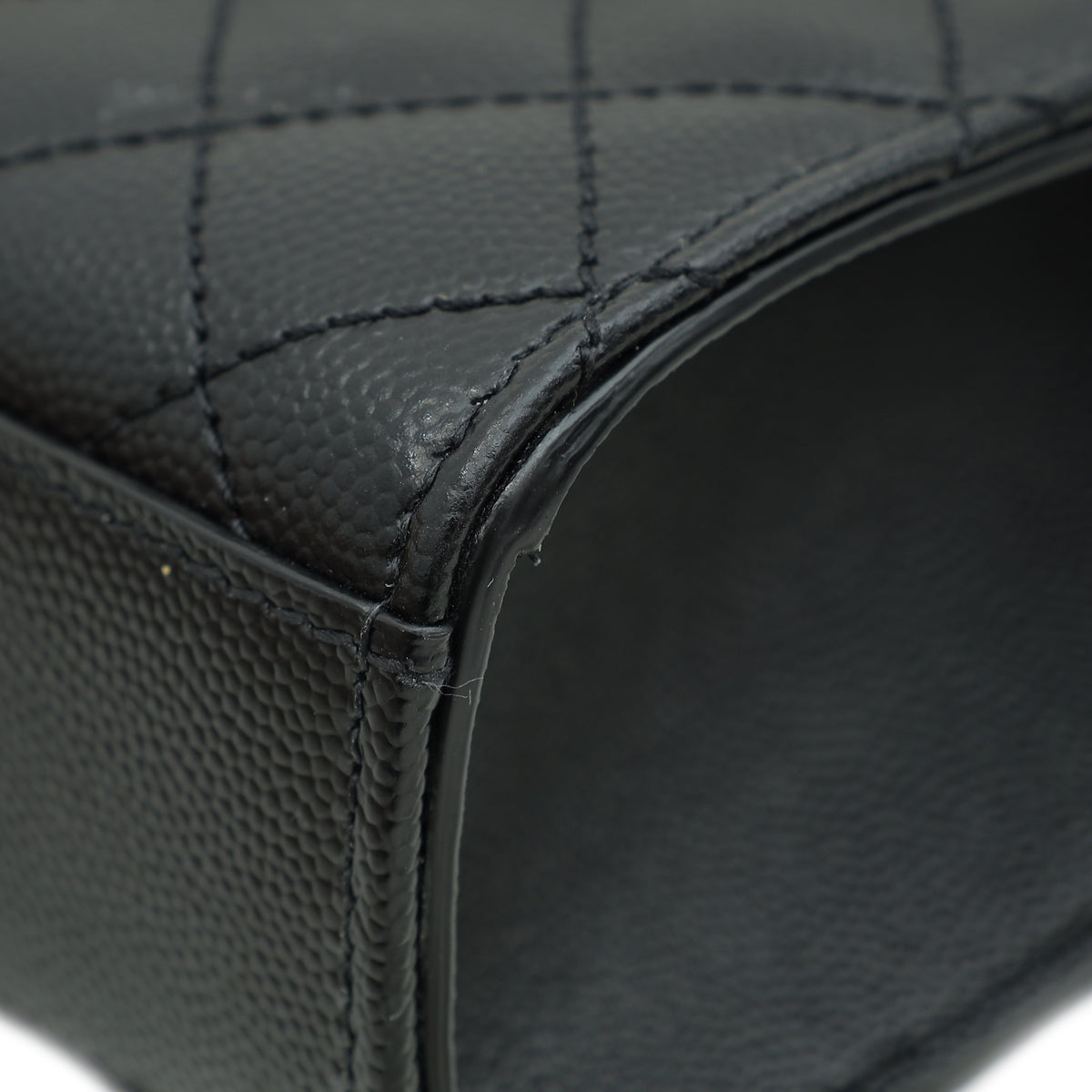 YSL Black Mix Quilted Envelope Medium Shoulder Bag