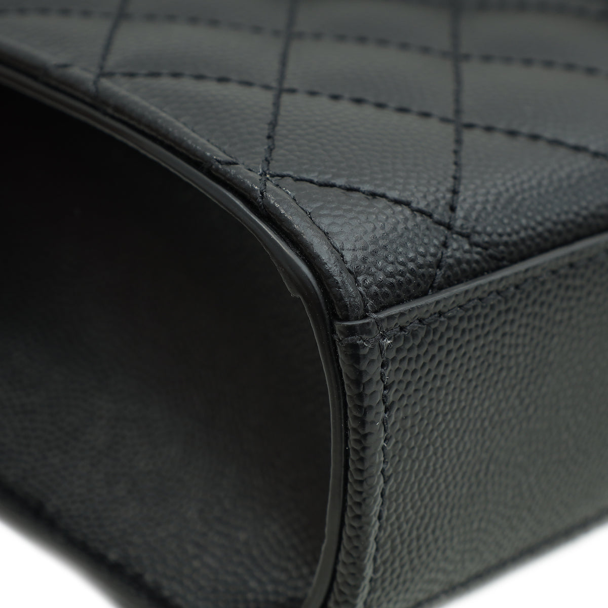 YSL Black Mix Quilted Envelope Medium Shoulder Bag