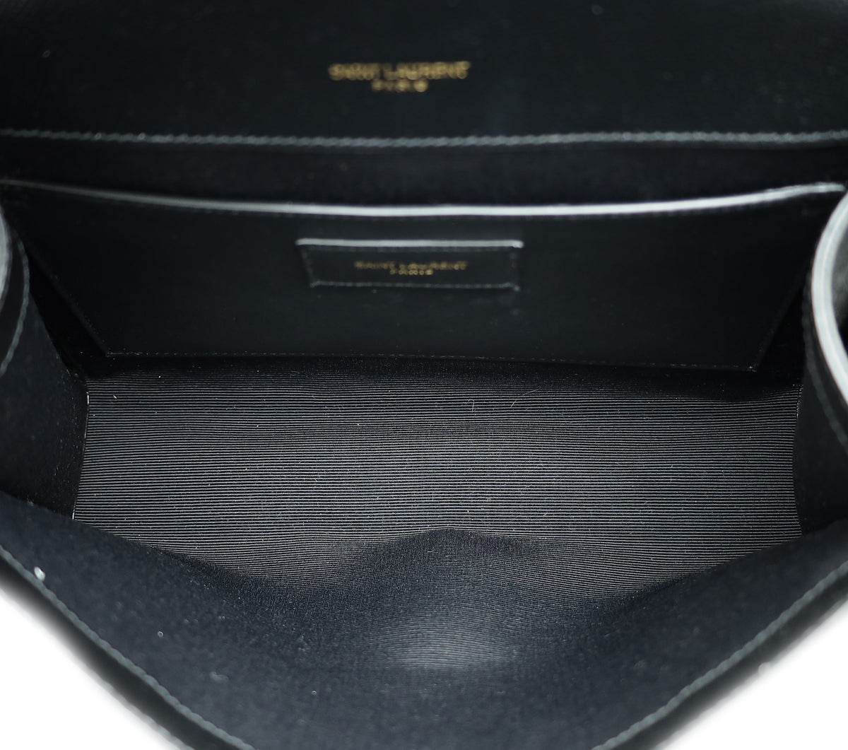 YSL Black Mix Quilted Envelope Medium Shoulder Bag