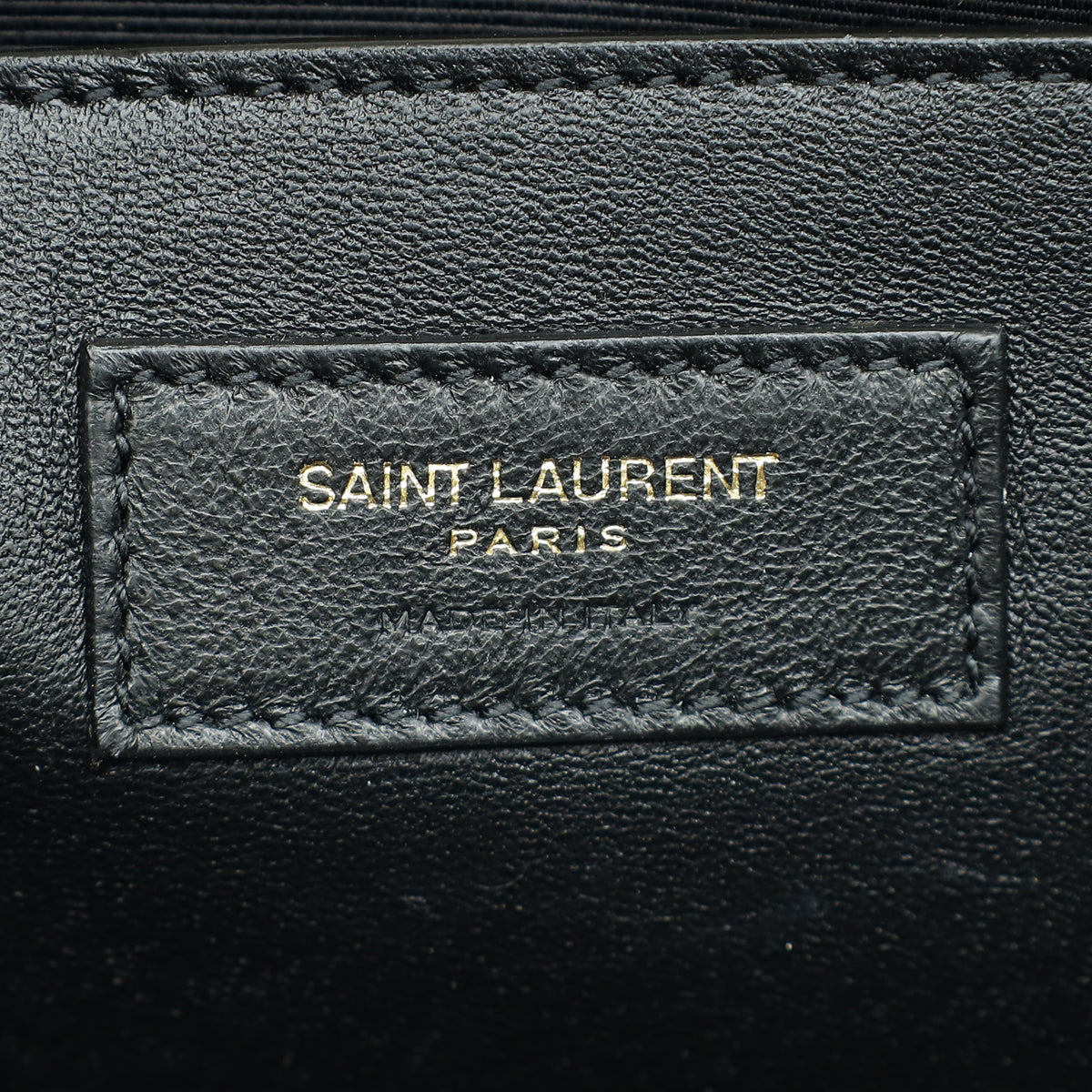 YSL Blanc Vintage Croco Embossed Kate Tassel Medium Bag