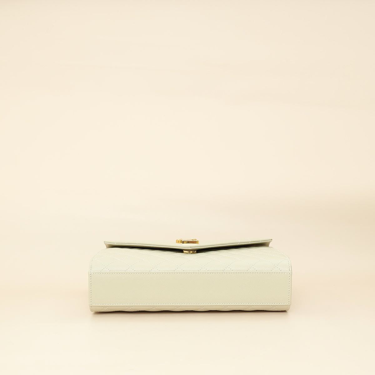 YSL Blanc Vintage Mix Quilted Envelope Medium Shoulder Bag