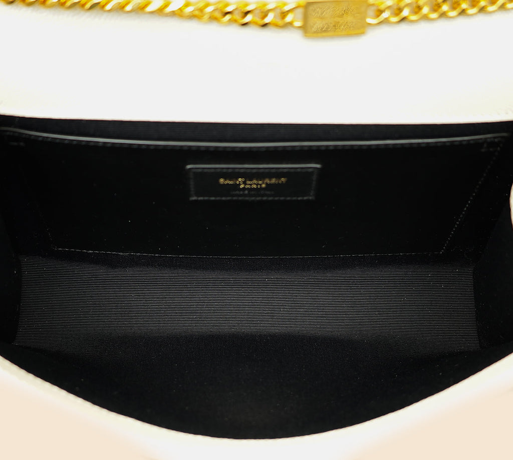 YSL Blanc Vintage Kate Tasel Medium Shoulder Bag