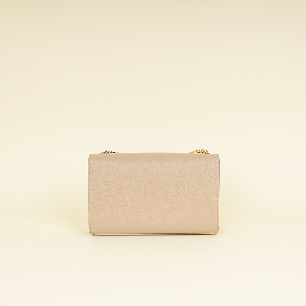 YSL Beige Monogram Kate Medium Shoulder Bag