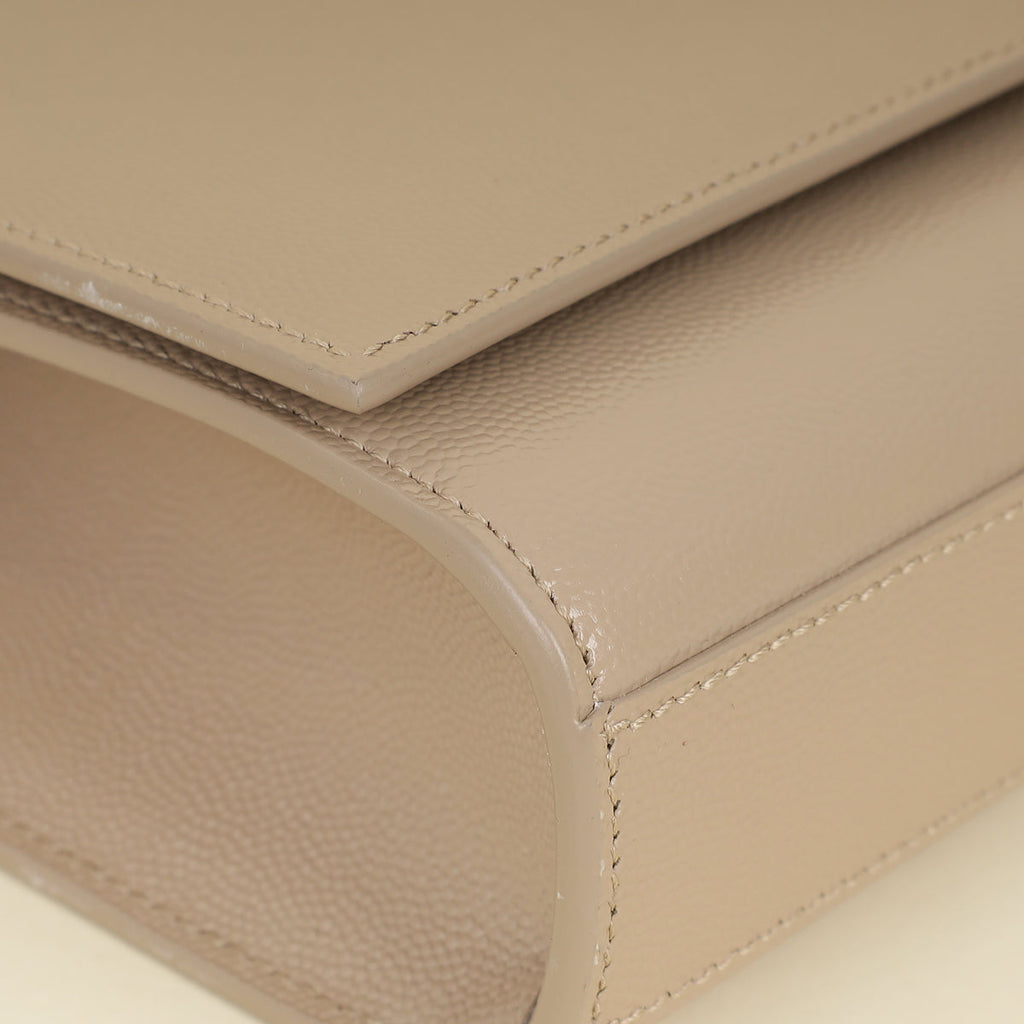 YSL Beige Monogram Kate Medium Shoulder Bag