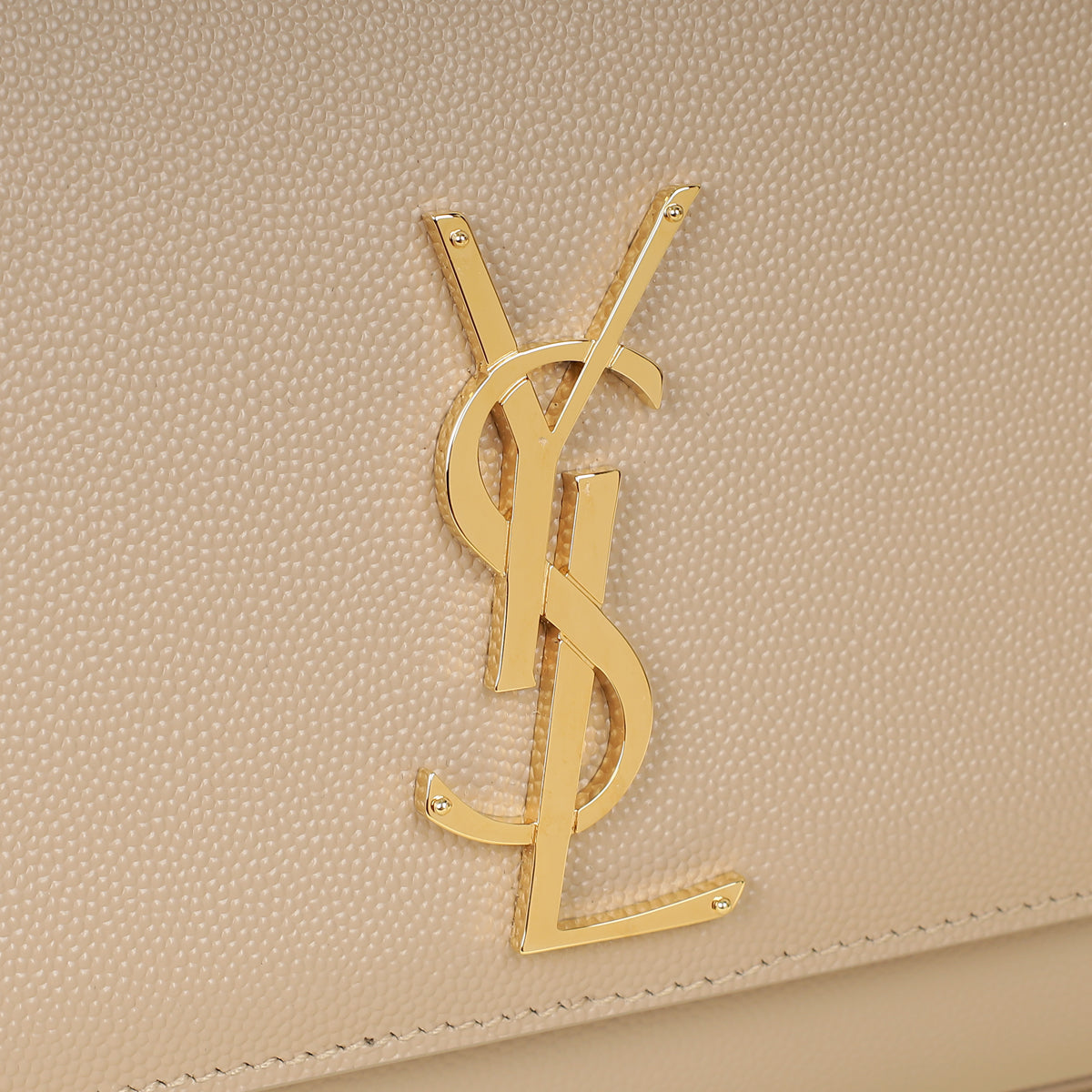 YSL Beige Monogram Kate Medium Shoulder Bag