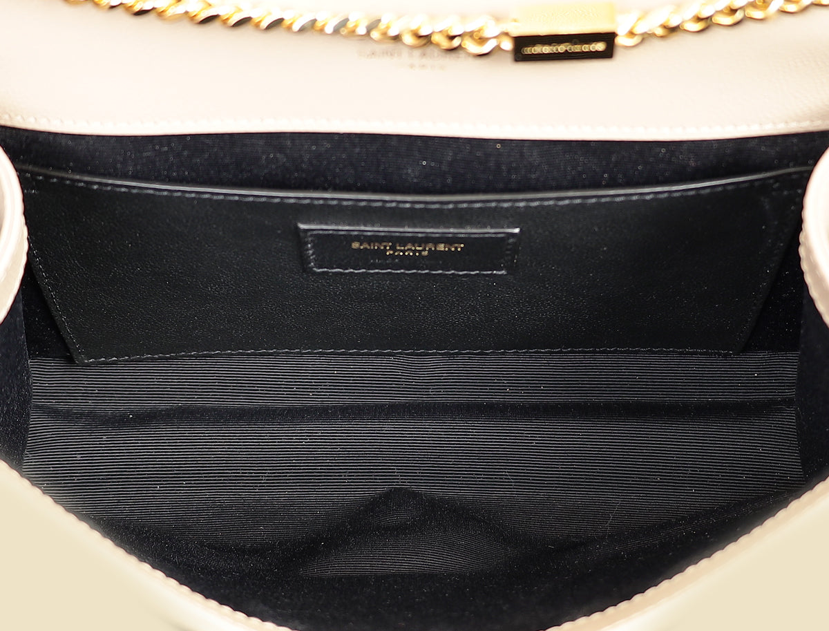 YSL Beige Monogram Kate Medium Shoulder Bag
