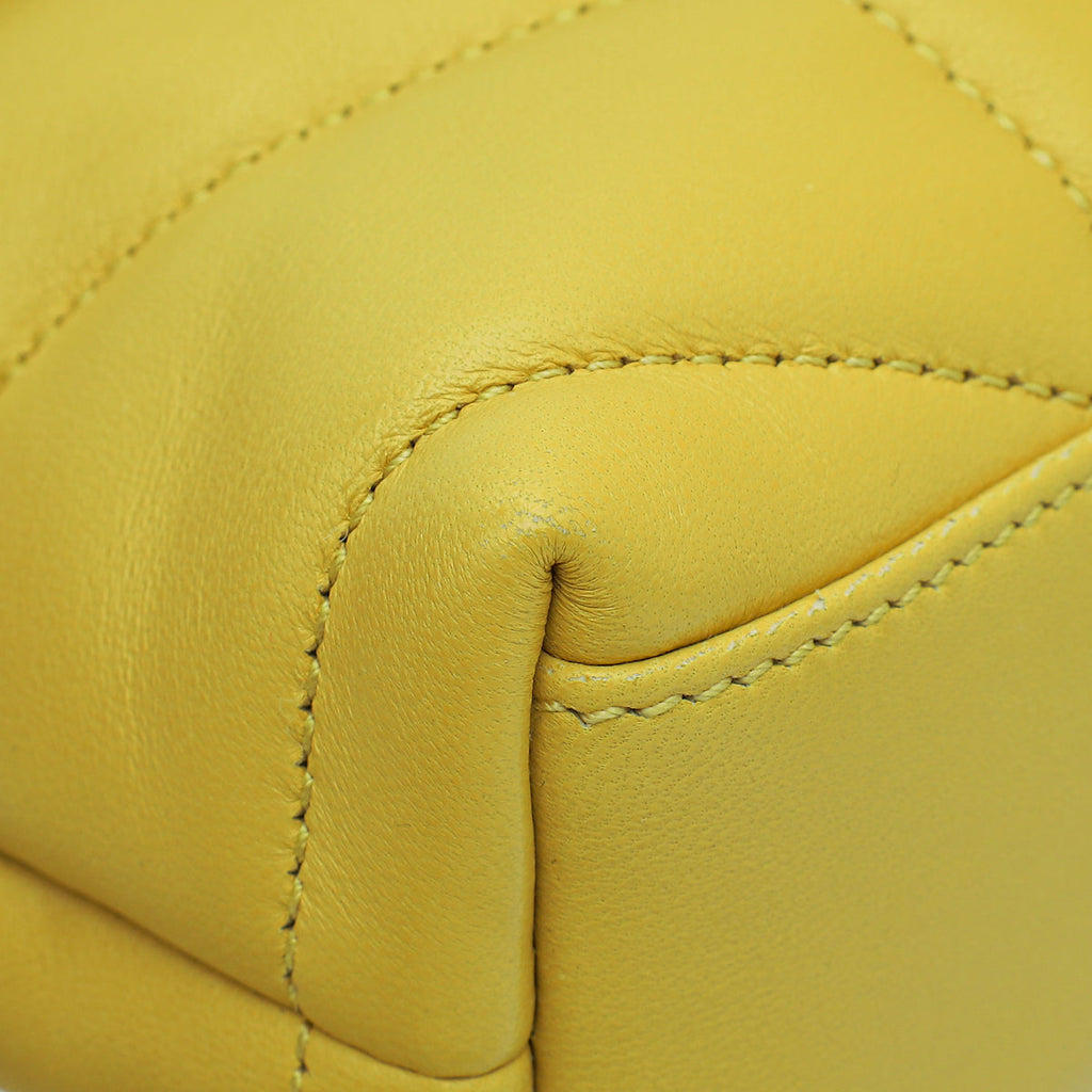 YSL Yellow Puffer Small Pouch