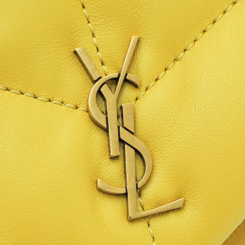 YSL Yellow Puffer Small Pouch