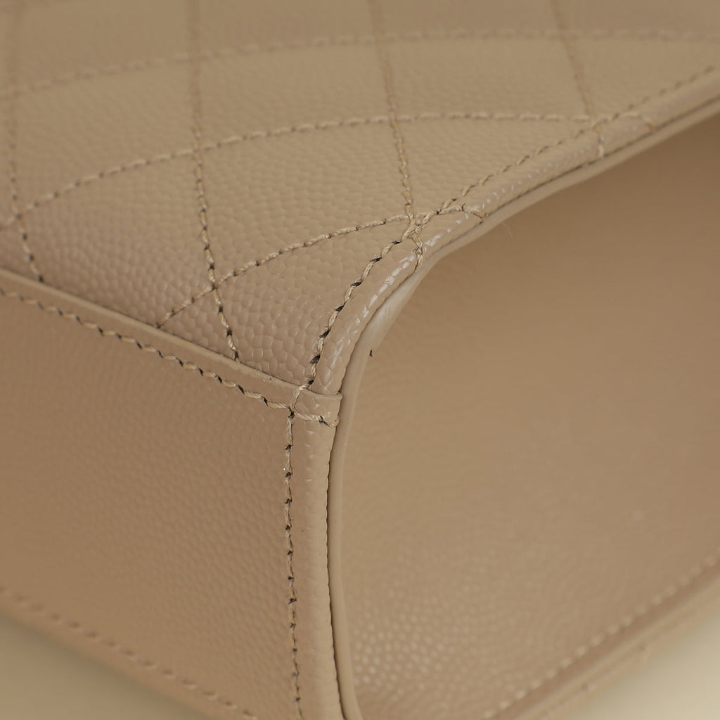YSL Nude Mix Quilted Envelope Medium Shoulder Bag