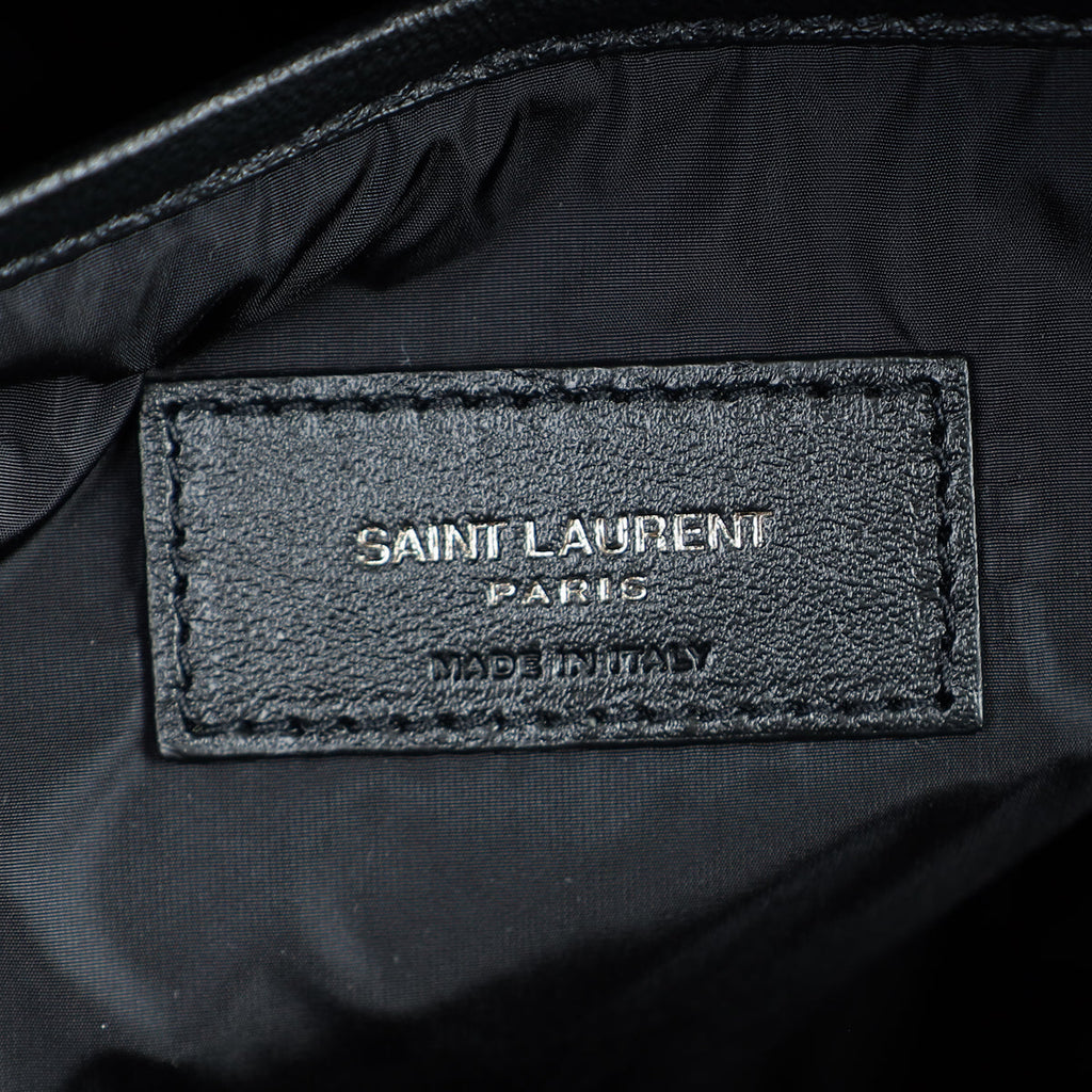 YSL Black Quilted Nuxx Backpack for Men