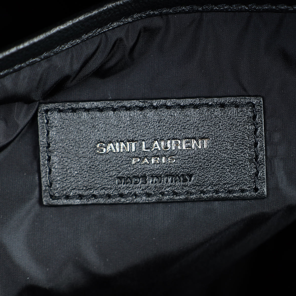 YSL Black Quilted Nuxx Backpack for Men