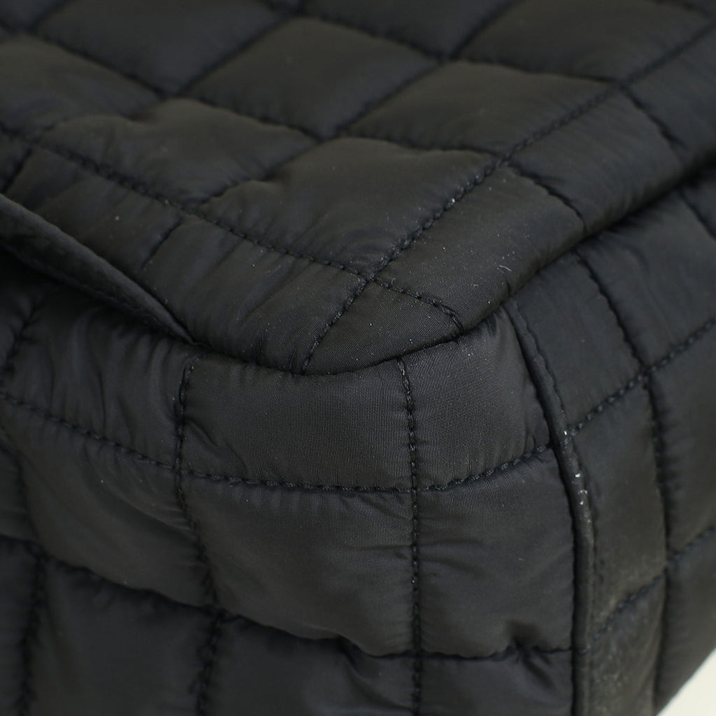 YSL Black Quilted Nuxx Backpack for Men