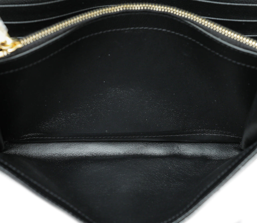 YSL Black Cssandre Chain Wallet