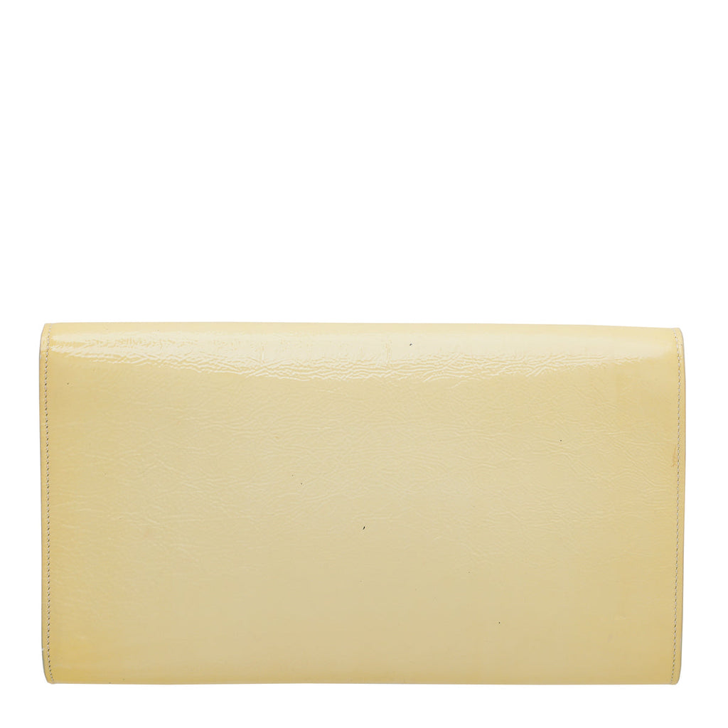 YSL Light Yellow Belle De Jour Clutch