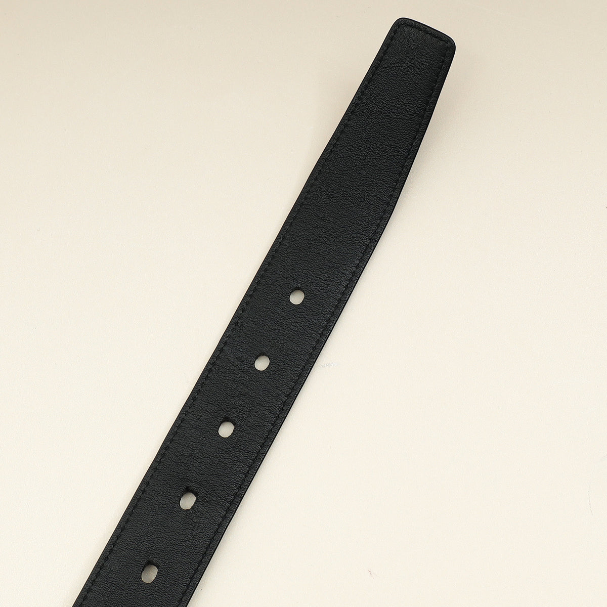 YSL Black Cassandre Thin Buckle 20mm Belt