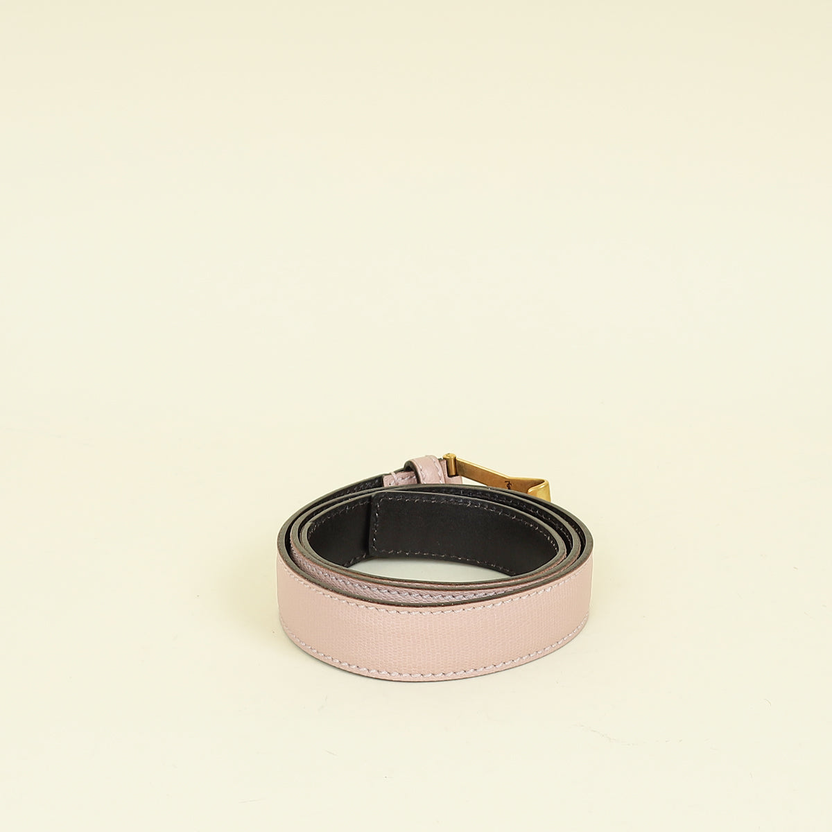 YSL Pink Y Logo Buckle Belt 34