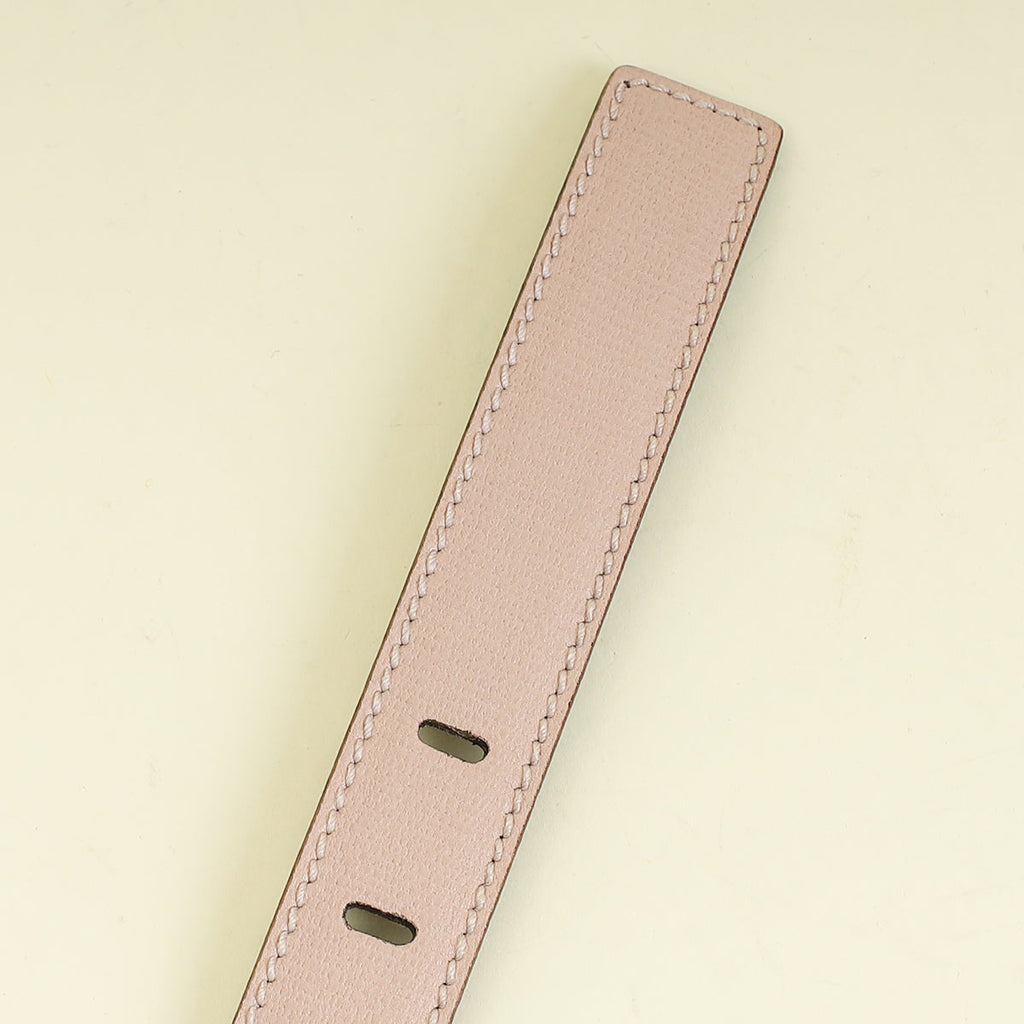 YSL Pink Y Logo Buckle Belt 34