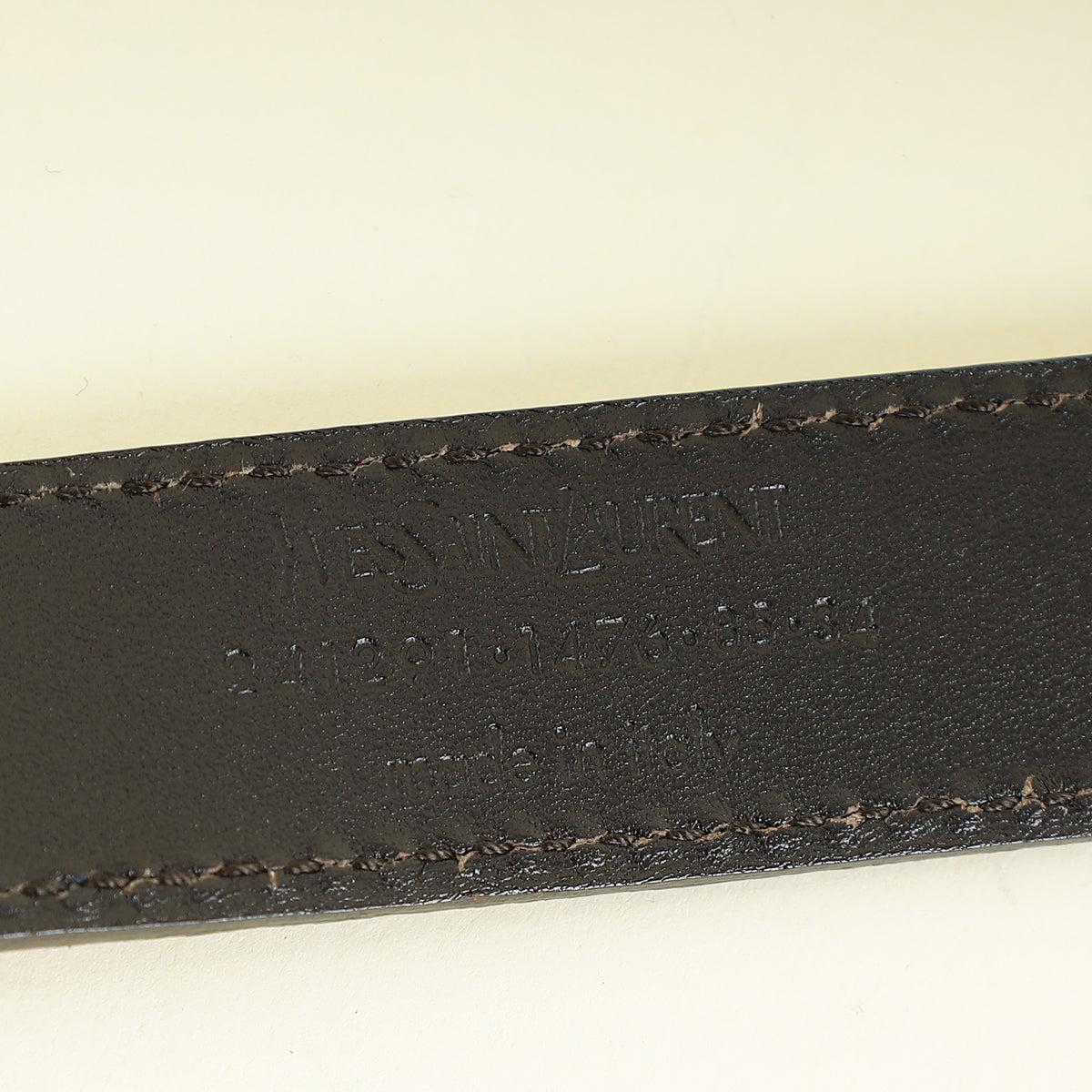 YSL Pink Y Logo Buckle Belt 34