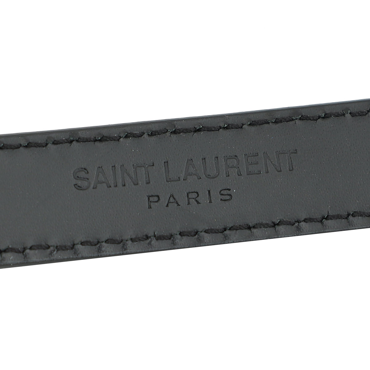 YSL Black Monogram Tassel Small Chain Belt