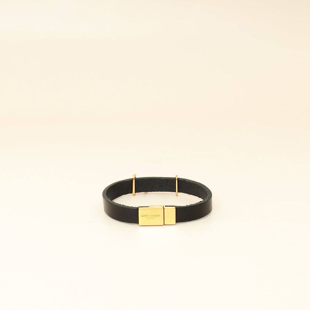 YSL Black Single Tour Cassandre Bracelet