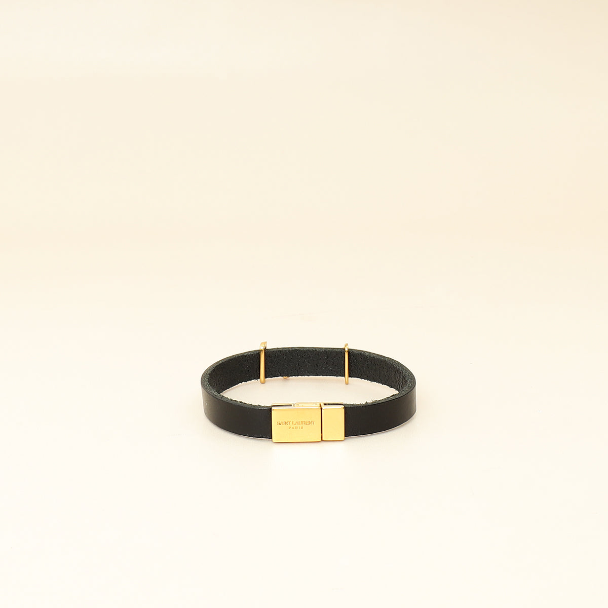 YSL Black Single Tour Cassandre Bracelet