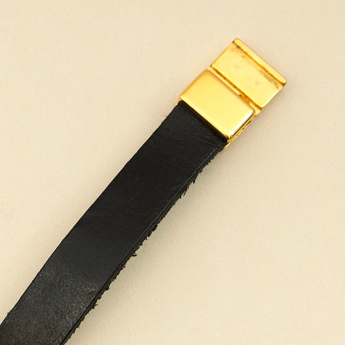 YSL Black Single Tour Cassandre Bracelet