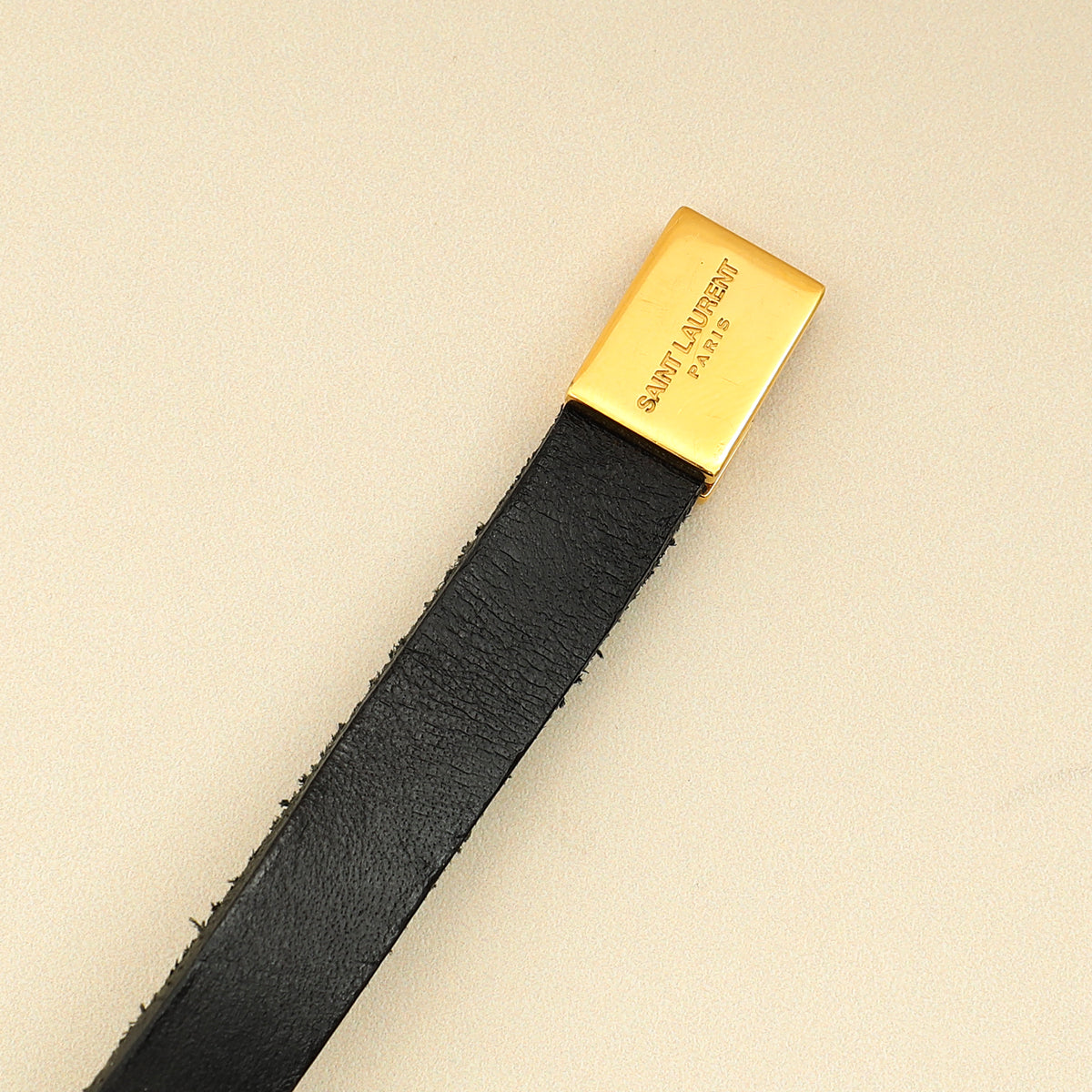 YSL Black Single Tour Cassandre Bracelet