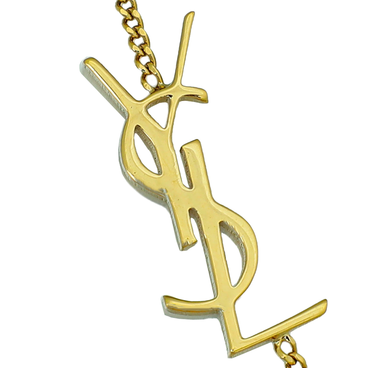YSL Gold Opyum Charm Chain Bracelet