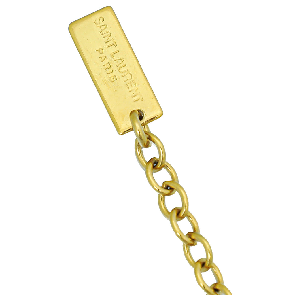 YSL Gold Opyum Charm Chain Bracelet
