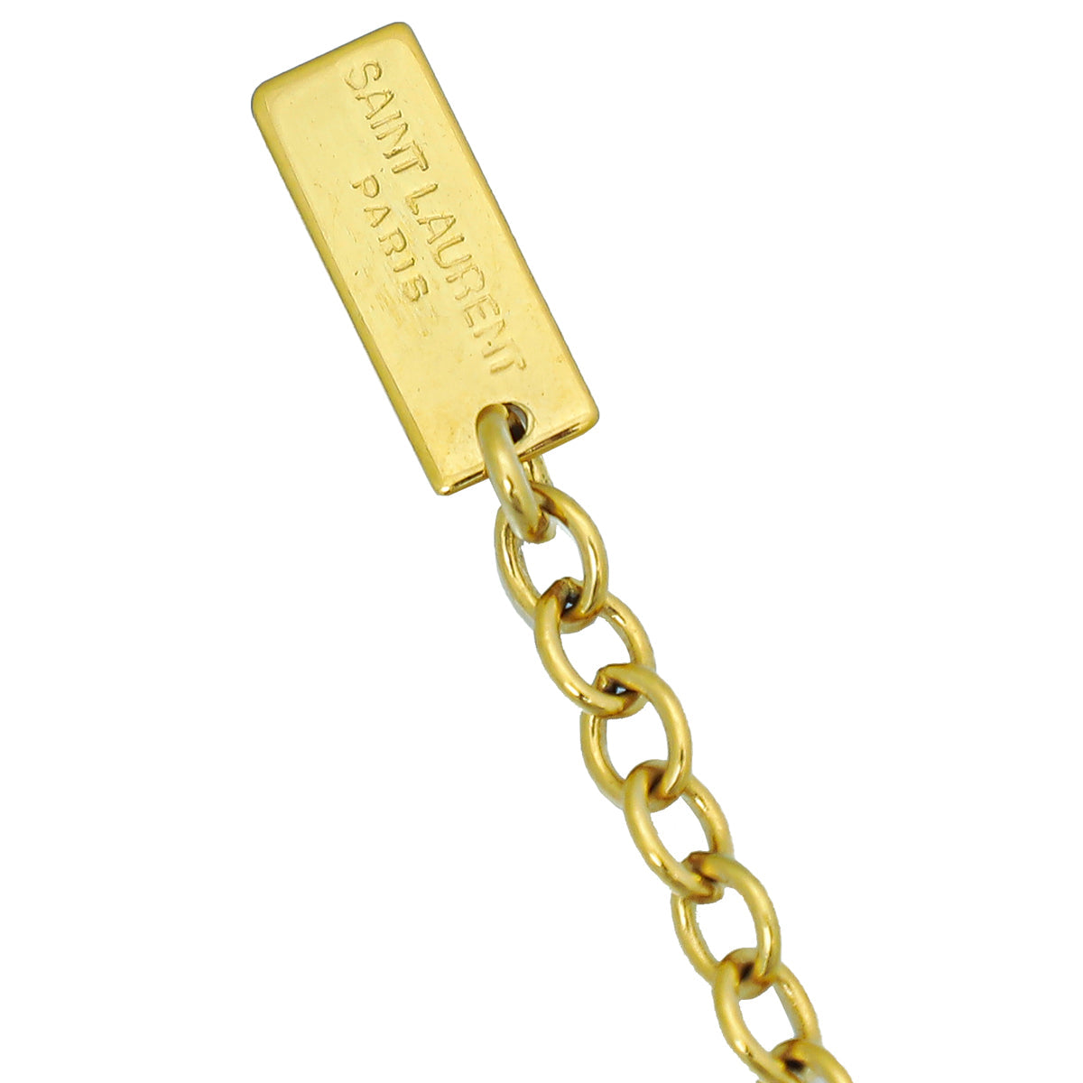 YSL Gold Opyum Charm Chain Bracelet