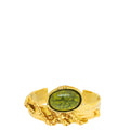 YSL Green Arty Cuff Medium Bracelet