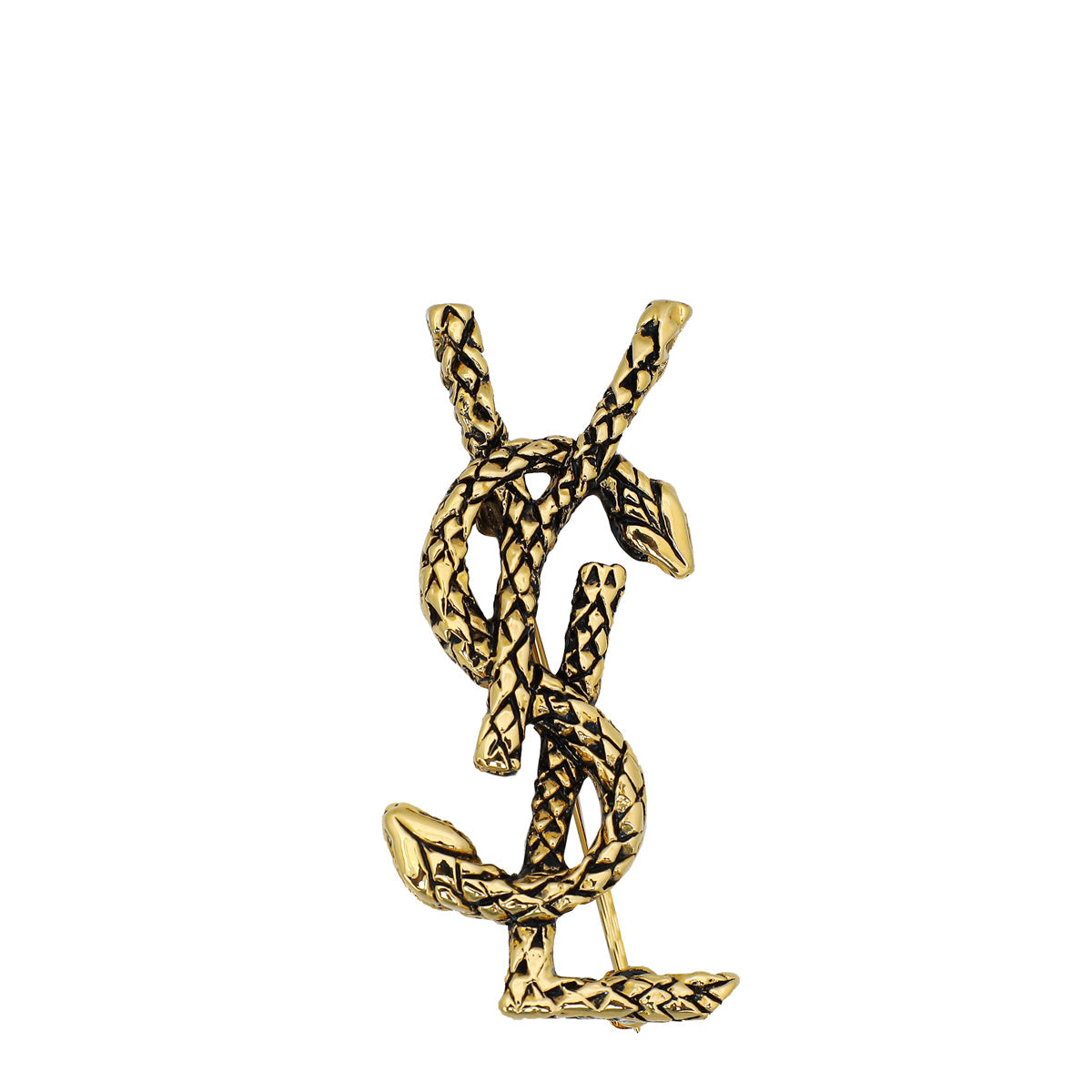 YSL Gold Opyum Metal Brooch