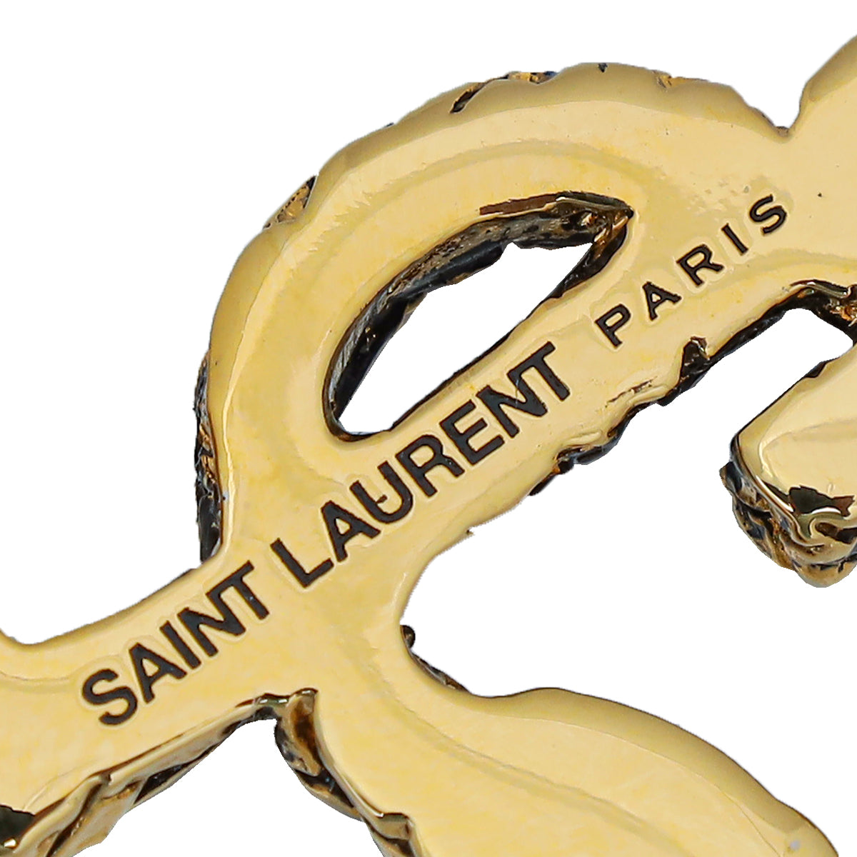 YSL Gold Opyum Metal Brooch